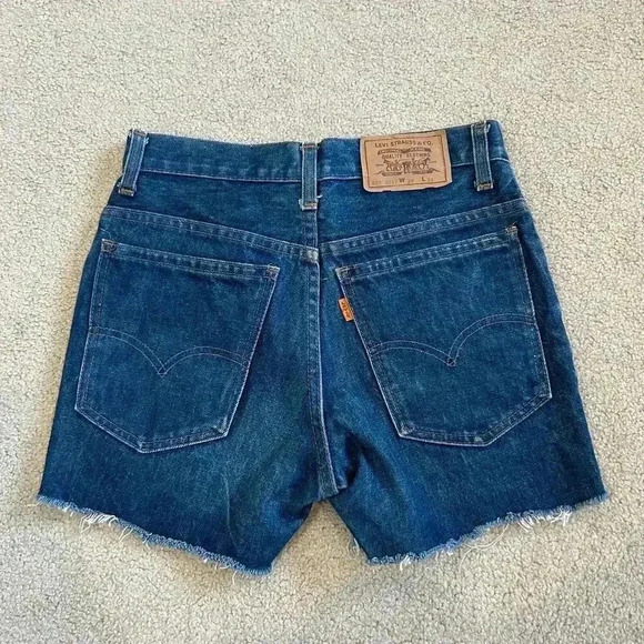 Levis Strauss & Co 70s Vintage High Waist Shorts Stretch Denim Booty Shorts - Picture 3 of 9